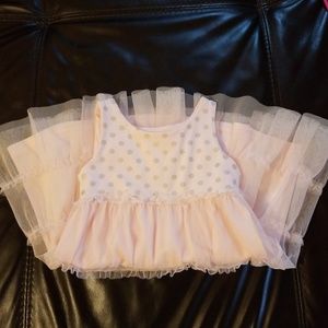 Baby pink polka dots dress 3T